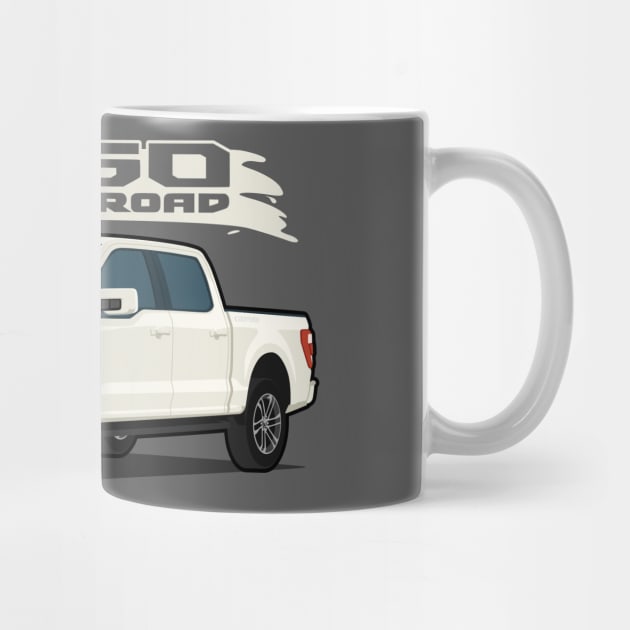 Car truck off road  f-150 white by creative.z